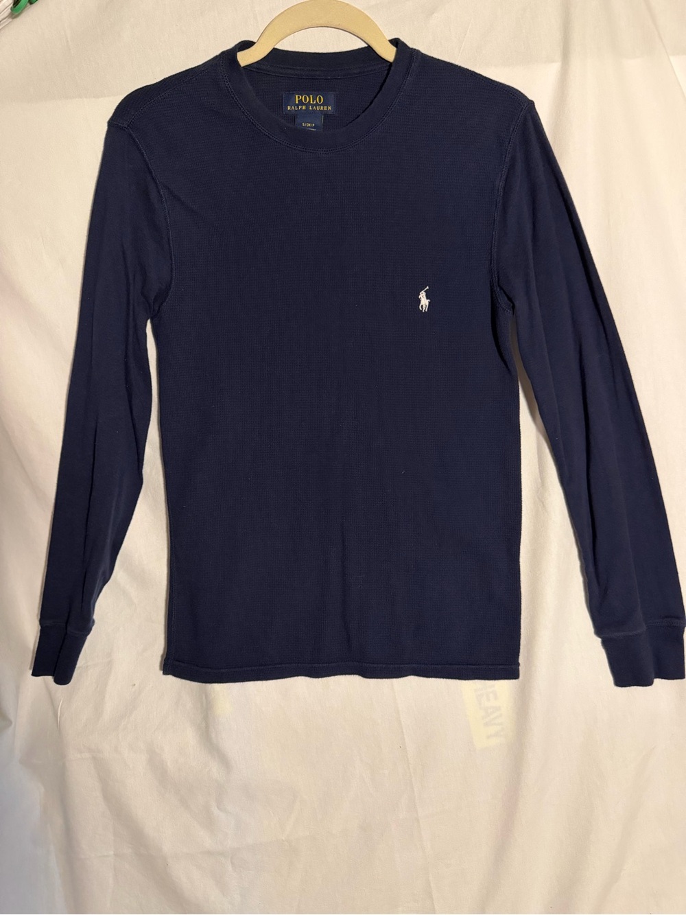 #471 Polo by Ralph Lauren Men's Long Sleeve Crew Neck Sweater - Navy